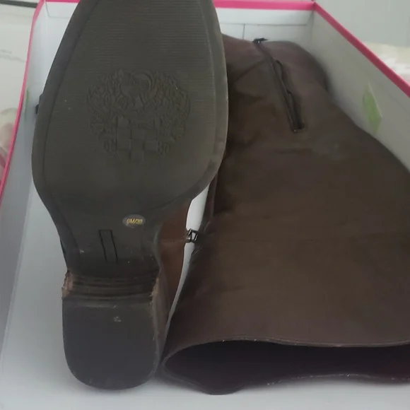 Vince Camuto VC-Bolina boots carob two tone antique size 9 - Picture 2 of 4